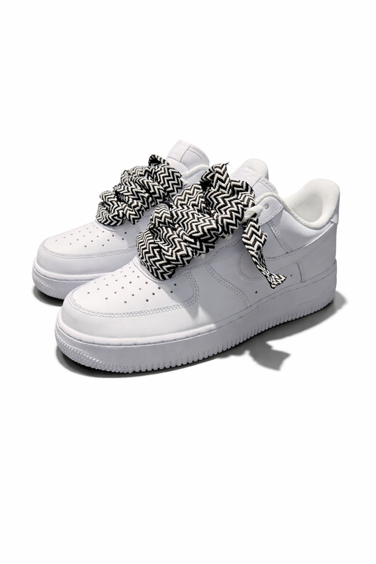 Nike Air Force 1 - SNEAKED Designer Lace Black/White