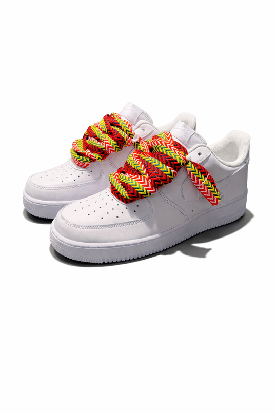 Nike Air Force 1 - SNEAKED Designer Lace Red/Green